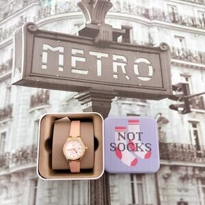 Fossil BQ3804 Eevie Three-Hand Date Pink Leather Watch